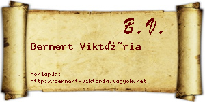 Bernert Viktória névjegykártya